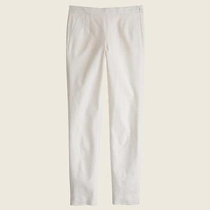 NWT high-waisted slim, cropped stretch cotton pants